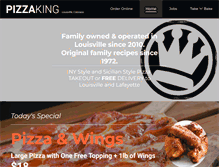Tablet Screenshot of pizzakingcolorado.com